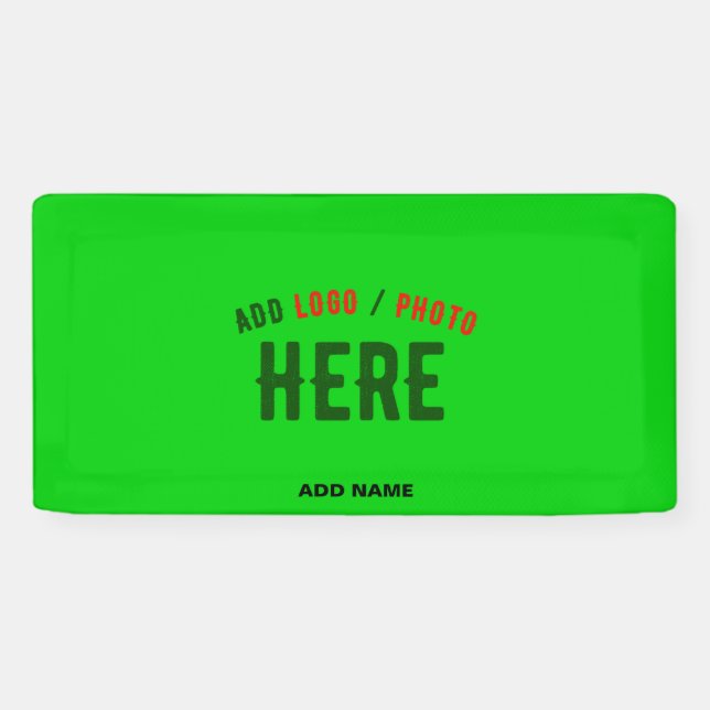 BANDEROLES STYLISH MODERN CUSTOM LIME GREEN VERIFIED BRANDED (Horizontal)