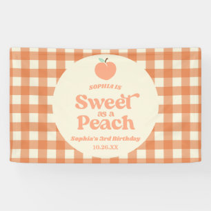 Banderoles Sucré Comme Fruit Peach Pink Orange Anniversaire