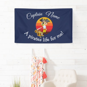 Banderoles Sunset Nautical Blue Boy Party Pirates