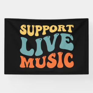 Banderoles Support de musique Live