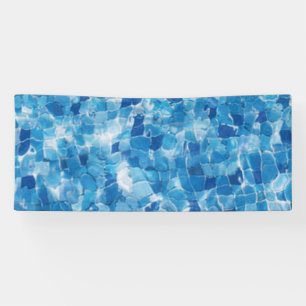 Banderoles Surface d'eau bleue Abstraite