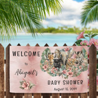 Sweet Baby Girl Animals Tropical Safari Douche