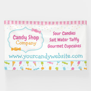 Banderoles Sweet Candy Shop et Ice Cream Confetti