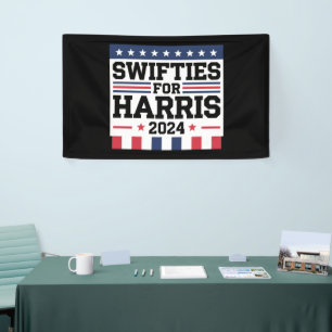 Banderoles Swifties for Kamala Harris 2024 Vote Support