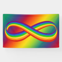 Symbole d'amour infini Rainbow Cool Infinity Pride