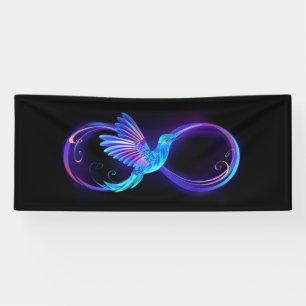 Banderoles Symbole de Neon Infinity par Glowing Hummingbird