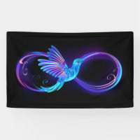 Symbole de Neon Infinity par Glowing Hummingbird