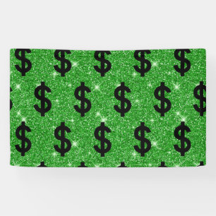 Banderoles SYMBOLE Dollar Noir Argent Entrepreneur Wall Stree