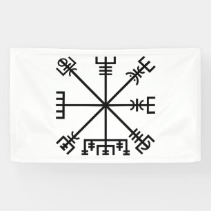 Banderoles Symbole viking de Vegvisir
