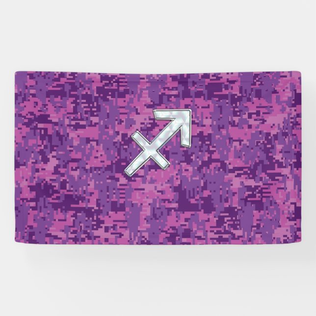 Banderoles Symbole zodiaque Sagittarius Camouflage numérique  (Horizontal)