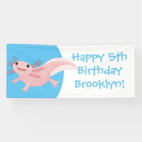 Sympa rose heureux axolotl anniversaire personnali