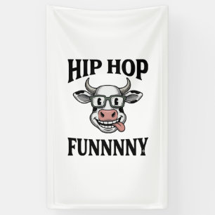 Banderoles T-shirt design de gravure vintage de vache hip hop