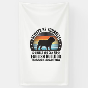 Banderoles T-shirt pour amateur de chien Bouledogue anglais V