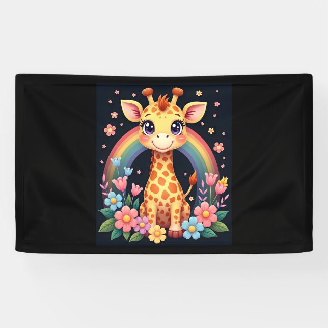 Banderoles T-Shirt pour les amateurs de girafe (Horizontal)