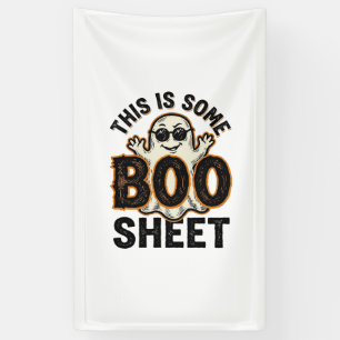Banderoles T-shirt vintage Halloween drôle de fantôme Boo She