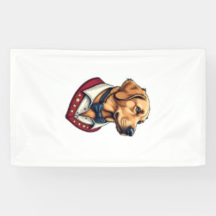 Banderoles T-shirt vintage patriotique pour chien Retriever d