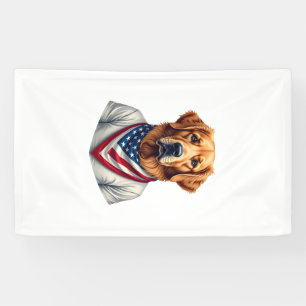 Banderoles T-shirt vintage retriever doré chien américain