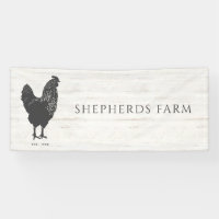 Tabard de ferme à logo de coq rustique vintage