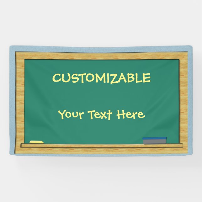 Banderoles Tableau vert PERSONNALISABLE 3 x 5 (Horizontal)