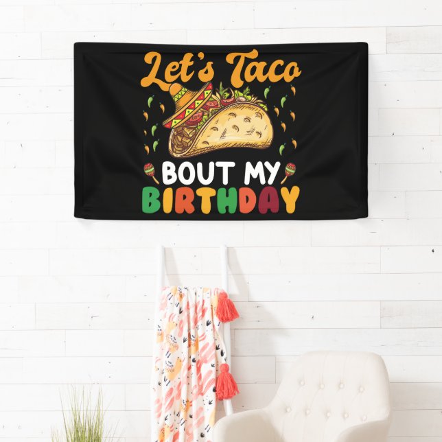 Banderoles Taco Bout My Birthday Cinco De Mayo Party (En situation)