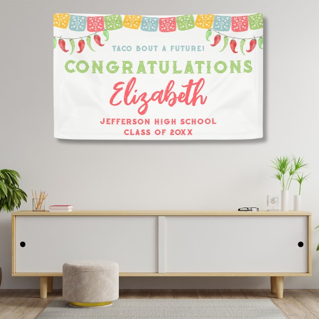 Banderoles Taco Bout Un Futur Fête de Graduation (Créateur téléchargé)