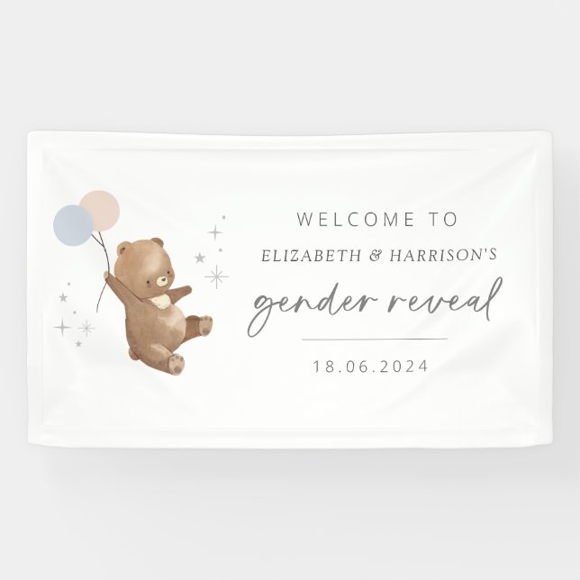 Banderoles Teddy Bear Balloons Genre Reveillez Affiche de bie (Horizontal)