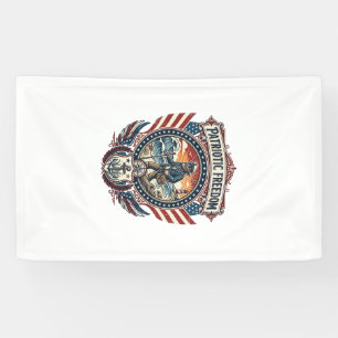 Banderoles Tee-shirt graphique vectoriel Patriotic Beachcombe