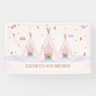 Banderoles Teepee Spa fête d'anniversaire