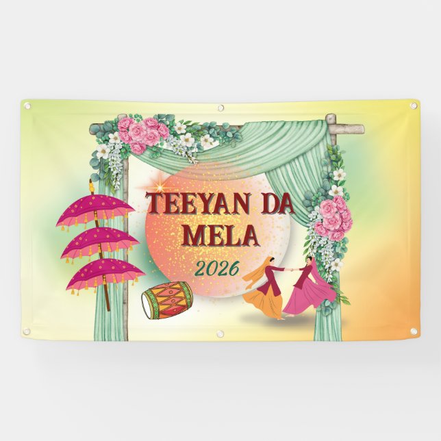 Banderoles Teeyan da Mela Banner | Customized (Horizontal)