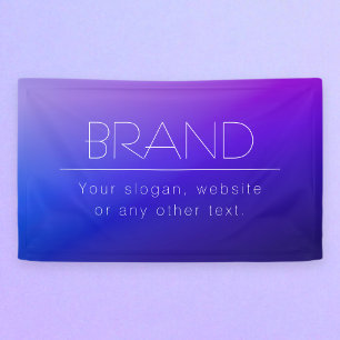 Banderoles Texte élégant et modifiable & Couleur violette mod