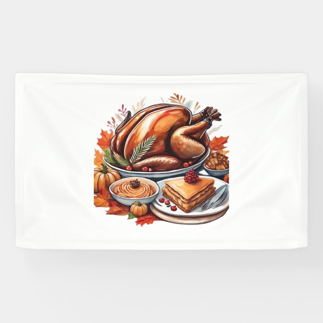 Banderoles Thankful & Fly Turquie - Coloré Urban Cartoon Ove (Horizontal)