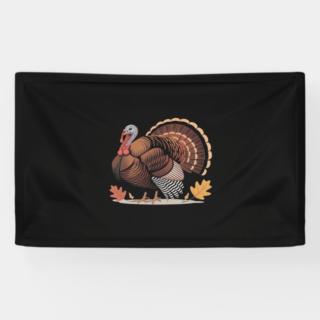 Banderoles Thanksgiving Turquie - Automne Vacances Classique  (Horizontal)