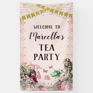 Banderoles Thé d'Alice au Pays des Merveilles Blush & Mint