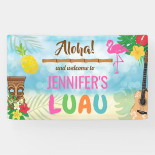 Banderoles Thème tropical de Luau