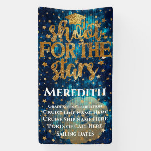 Banderoles Tir pour les étoiles Graduation Croise Door