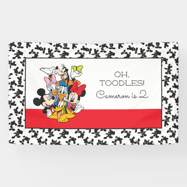 Banderoles Toodles | Mickey & Friends Anniversaire (Horizontal)