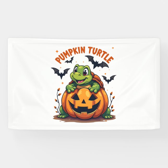 Banderoles Tortue citrouille (Horizontal)