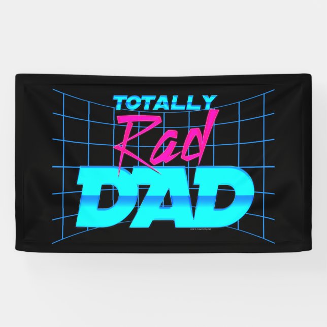 Banderoles Totalement cadeau drôle de la fête des pères 80s (Horizontal)