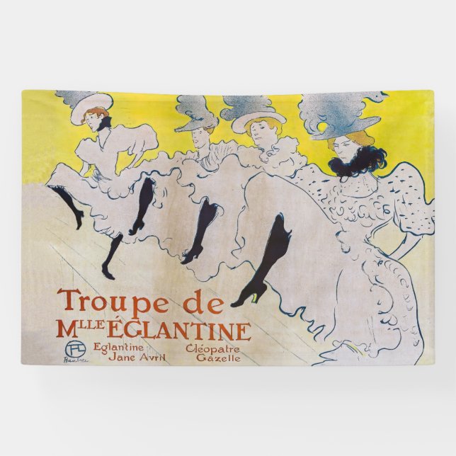 Banderoles Toulouse-Lautrec - Troupe de Mlle Eglantine (Horizontal)