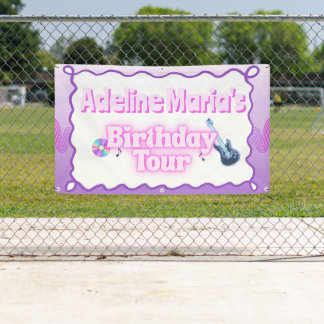 Banderoles Tournée d'anniversaire Violet