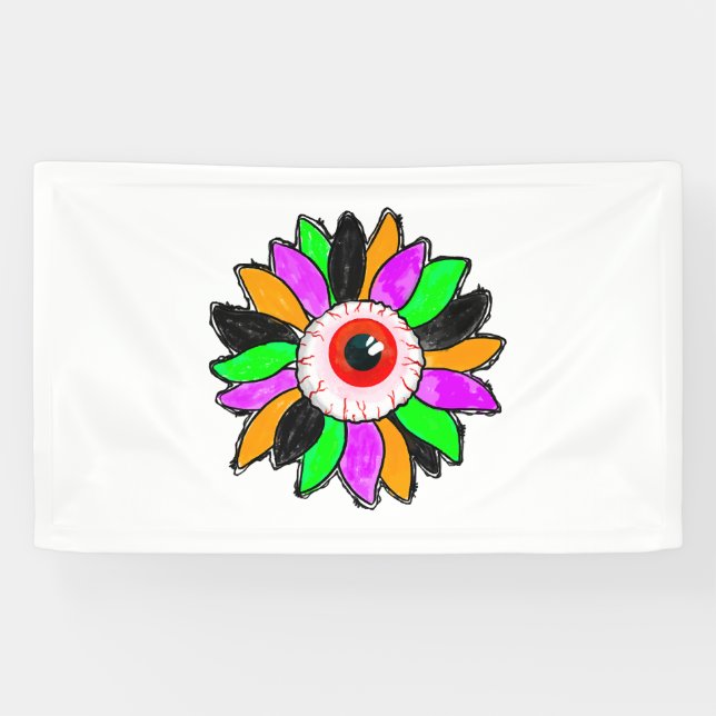 Banderoles Tournesol d'Halloween (Horizontal)