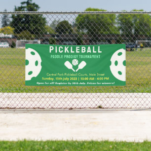 Banderoles Tournoi classique Pickleball Pro Cour Bleue