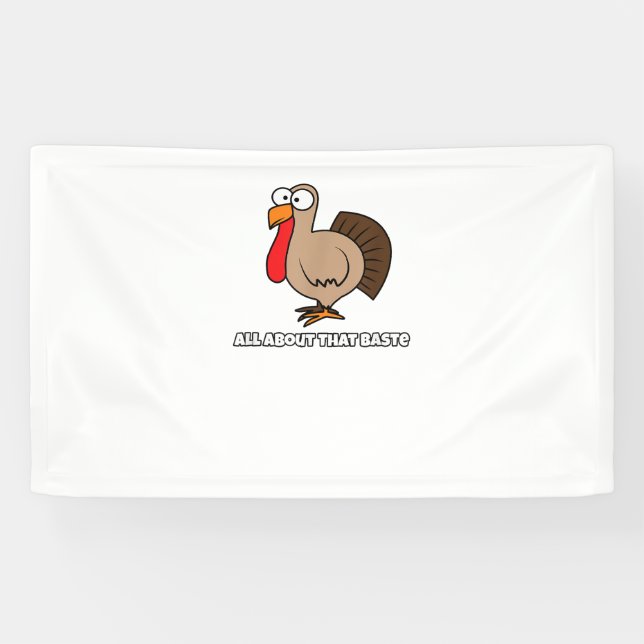 Banderoles Tout sur ce Baste drôle pour Thanksgiving (Horizontal)