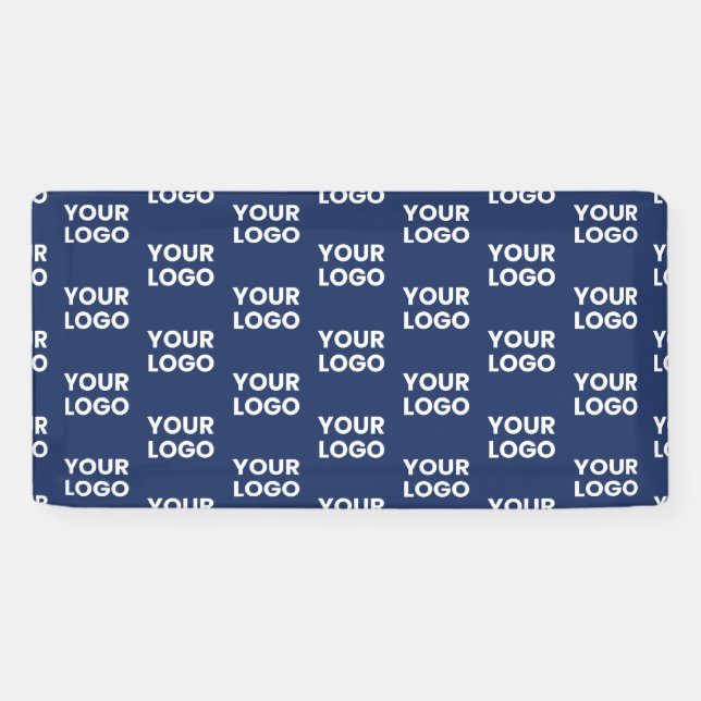 Banderoles Toute image ou logo commercial modifiable Dark Nav (Horizontal)