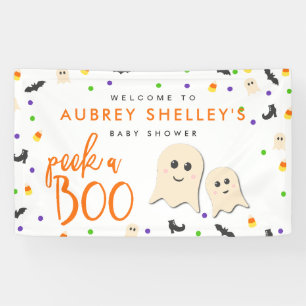 Banderoles Tracer ou traiter le Baby shower Halloween