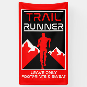 Banderoles Trail Runner Sport Dans La Nature