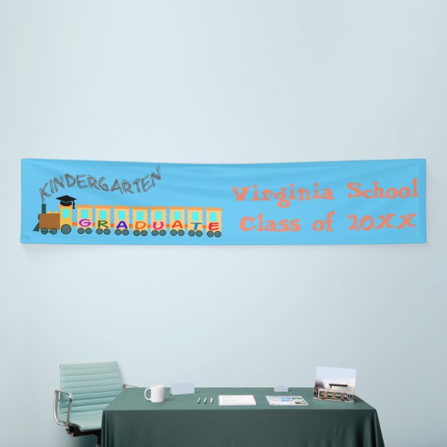 Banderoles Train coloré jardin d'enfants (Salon professionnel)