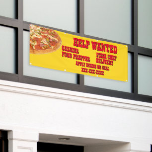 Banderoles Travail demandé pour restaurant de pizza personnal