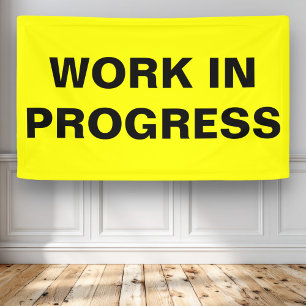 Banderoles Travail en cours