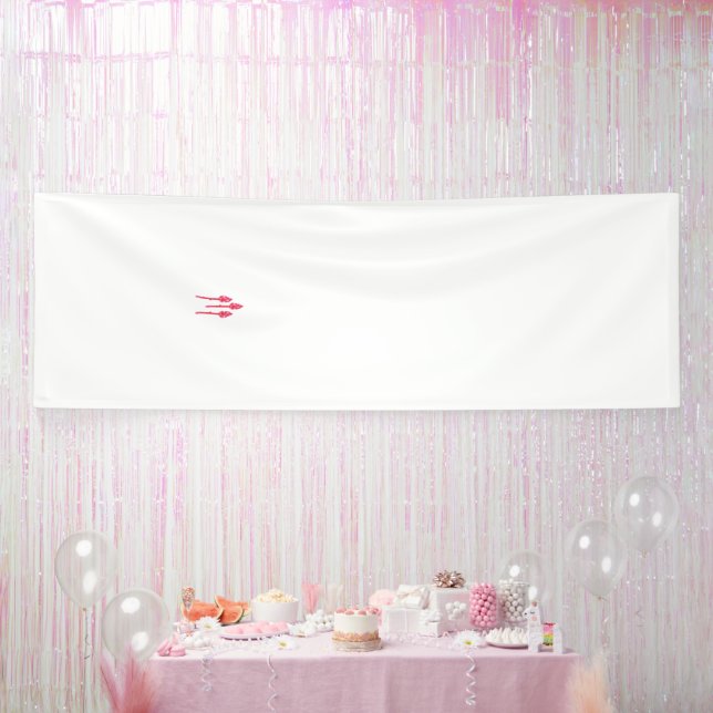 Banderoles Trois sucettes dans les tons rouge et rose contre (Fête)